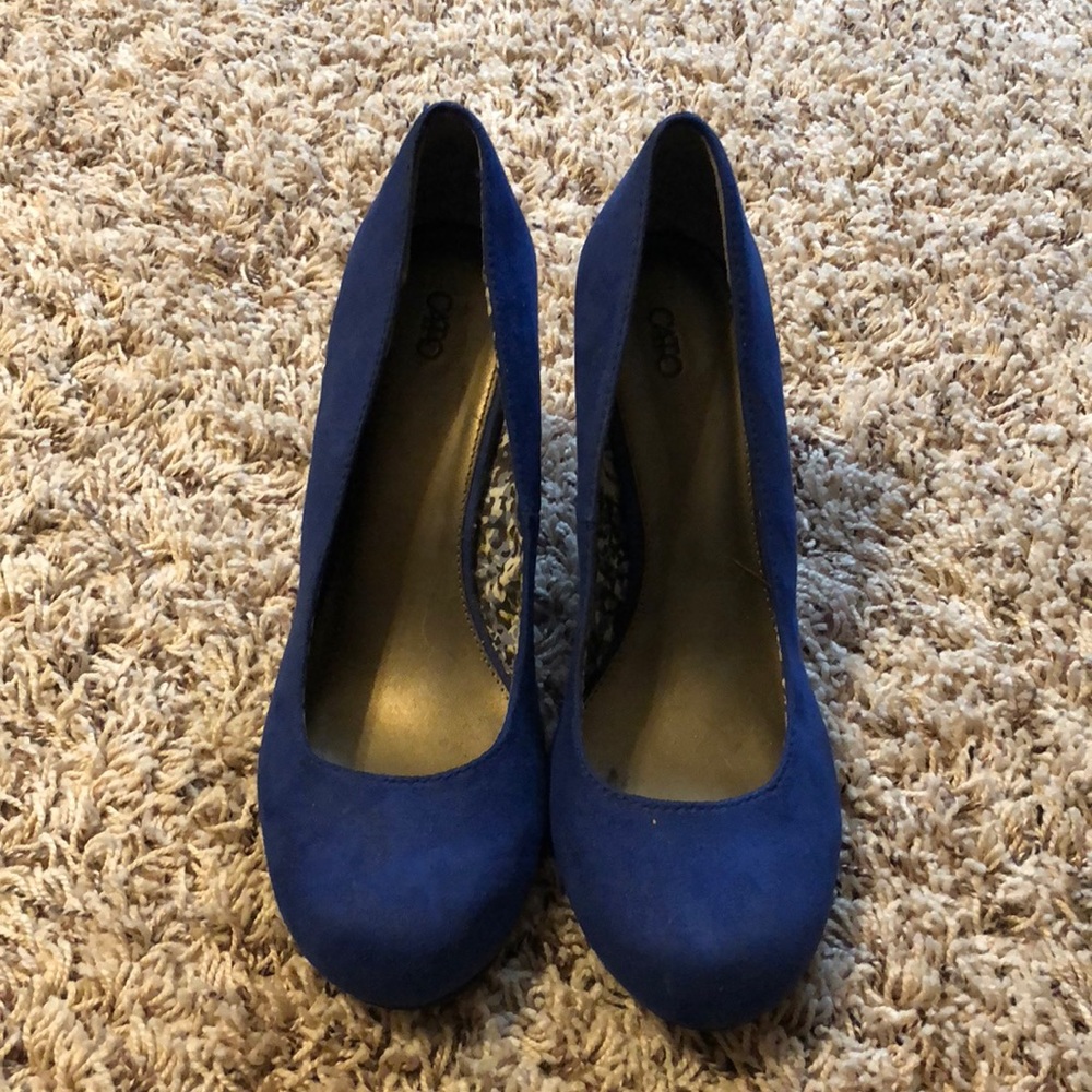 Cato Navy wedge shoe